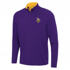 Кофта на короткой молнии Minnesota Vikings Antigua Content - Purple/Gold