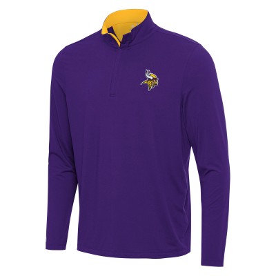 Кофта на короткой молнии Minnesota Vikings Antigua Content - Purple/Gold