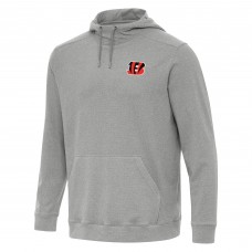 Cincinnati Bengals Antigua Heather Gray Cloud Pullover Hoodie
