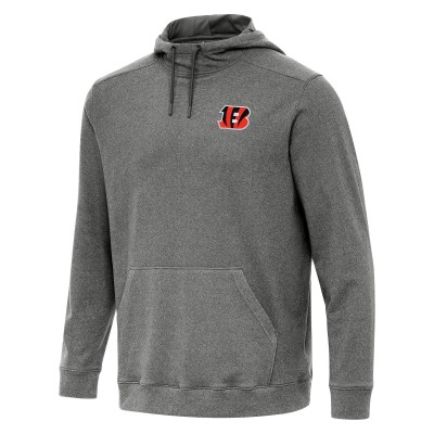 Cincinnati Bengals Antigua Heather Black Cloud Pullover Hoodie