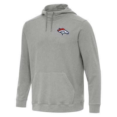 Толстовка Denver Broncos Antigua Heather Gray Cloud