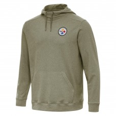 Толстовка Pittsburgh Steelers Antigua Olive Cloud