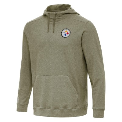Толстовка Pittsburgh Steelers Antigua Olive Cloud