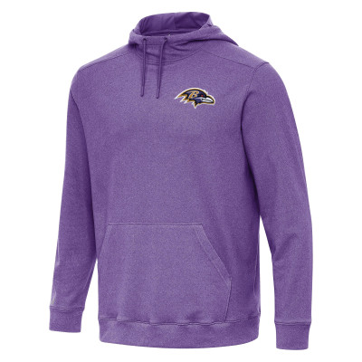 Толстовка Baltimore Ravens Antigua Heather Purple Cloud
