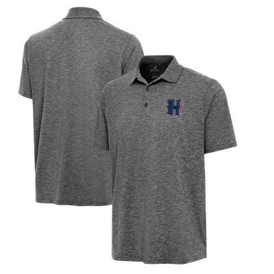 Поло Houston Texans Antigua Par 3 - Heather Black