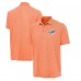 Miami Dolphins Antigua Heather Orange Par 3 Polo