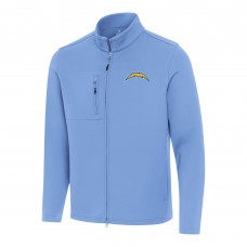 Los Angeles Chargers Antigua Powder Blue Objection Full-Zip Jacket