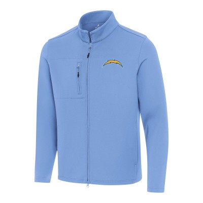 Los Angeles Chargers Antigua Powder Blue Objection Full-Zip Jacket