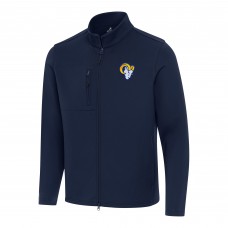 Los Angeles Rams Antigua Objection Full-Zip Jacket - Navy