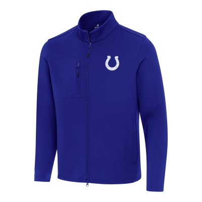 Indianapolis Colts Antigua Royal Objection Full-Zip Jacket