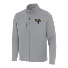 Jacksonville Jaguars Antigua Gray Objection Full-Zip Jacket