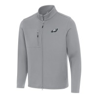 Philadelphia Eagles Antigua Objection Full-Zip Jacket - Gray