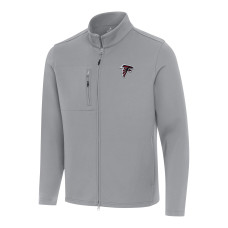 Куртка Atlanta Falcons Antigua Gray Objection Full-Zip Куртка Atlanta Falcons Antigua Gray Objection Full-Zip