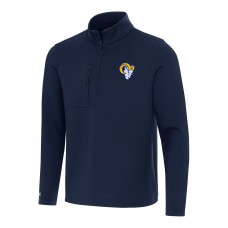 Los Angeles Rams Antigua Insider Quarter-Zip Pullover Top - Navy