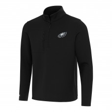 Кофта на короткой молнии Philadelphia Eagles Antigua Insider - Black