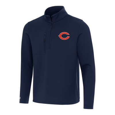 Chicago Bears Antigua Navy Insider Quarter-Zip Pullover Top