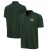 Green Bay Packers Antigua Heather Green Layout Polo