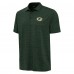 Green Bay Packers Antigua Heather Green Layout Polo