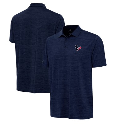 Houston Texans Antigua Heather Navy Layout Polo