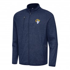 Los Angeles Rams Antigua Hold-Up Tri-Blend Full-Zip Jacket - Heather Navy