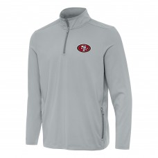 Кофта на короткой молнии San Francisco 49ers Antigua Perilous - Gray