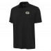 Green Bay Packers Antigua Black Reprocess Polo