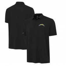 Los Angeles Chargers Antigua Black Reprocess Polo