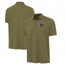 Las Vegas Raiders Antigua Olive Reprocess Polo