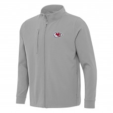 Кофта на молнии Kansas City Chiefs Antigua Regard - Gray