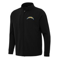 Los Angeles Chargers Antigua Black Regard Full-Zip Jacket