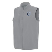 Indianapolis Colts Antigua Gray Regard Full-Zip Vest