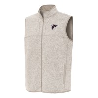 Atlanta Falcons Antigua Oatmeal Fortune Full-Zip Vest