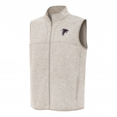 Atlanta Falcons Antigua Oatmeal Fortune Full-Zip Vest