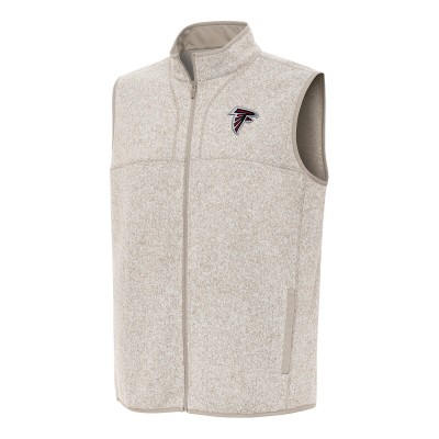 Atlanta Falcons Antigua Oatmeal Fortune Full-Zip Vest