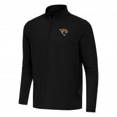 Jacksonville Jaguars Antigua Black Intent Quarter-Zip Pullover Top