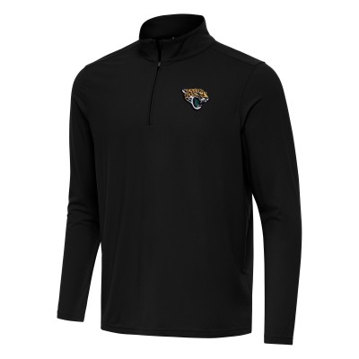Jacksonville Jaguars Antigua Black Intent Quarter-Zip Pullover Top