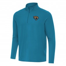 Jacksonville Jaguars Antigua Teal Intent Quarter-Zip Pullover Top