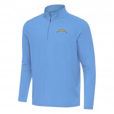 Los Angeles Chargers Antigua Powder Blue Intent Quarter-Zip Pullover Top