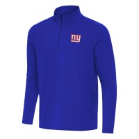 New York Giants Antigua Royal Intent Quarter-Zip Pullover Top
