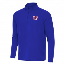 New York Giants Antigua Royal Intent Quarter-Zip Pullover Top