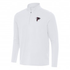Atlanta Falcons Antigua White Intent Quarter-Zip Pullover Top