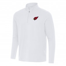 Arizona Cardinals Antigua White Intent Quarter-Zip Pullover Top