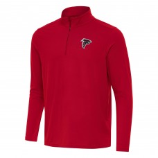 Atlanta Falcons Antigua Red Intent Quarter-Zip Pullover Top