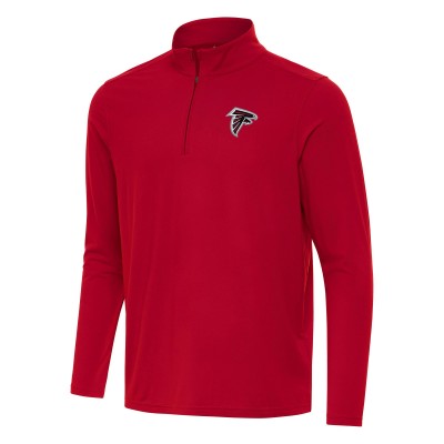 Atlanta Falcons Antigua Red Intent Quarter-Zip Pullover Top