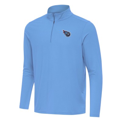 Кофта на короткой молнии Tennessee Titans Antigua Intent - Light Blue