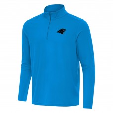 Carolina Panthers Antigua Blue Intent Quarter-Zip Pullover Top