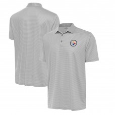 Pittsburgh Steelers Antigua White/Gray Rings Polo