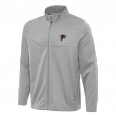 Кофта на молнии Atlanta Falcons Antigua Gray Links 2 Golf