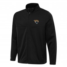 Jacksonville Jaguars Antigua Black Links 2 Full-Zip Golf Jacket
