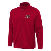 Кофта на молнии San Francisco 49ers Antigua  Links 2 Golf - Scarlet